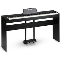 Suprimo SDP88 BK Pianoforte digitale 88 con tasti pesati, Nero