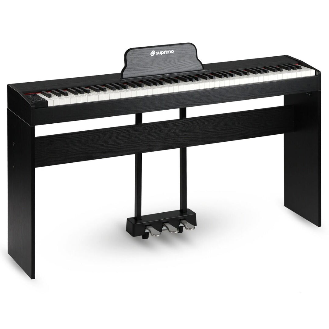 Suprimo SDP88 BK Pianoforte digitale 88 con tasti pesati, Nero
