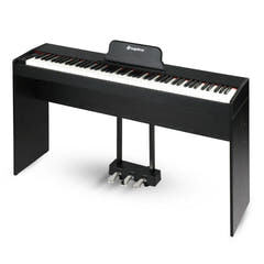 Suprimo SDP88 BK Pianoforte digitale 88 con tasti pesati, Nero