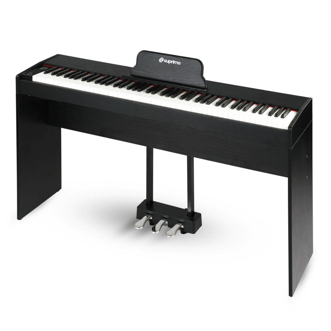 Suprimo SDP88 BK Pianoforte digitale 88 con tasti pesati, Nero