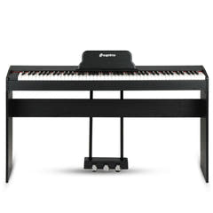 Suprimo SDP88 BK Pianoforte digitale 88 con tasti pesati, Nero