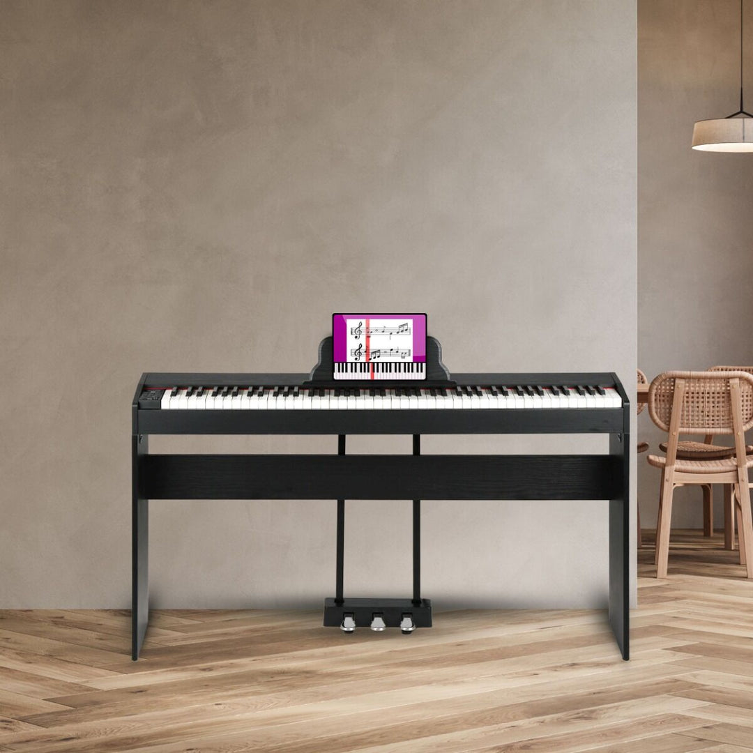 Suprimo SDP88 BK Pianoforte digitale 88 con tasti pesati, Nero