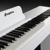 Suprimo SDP88 WH Piano Digitale 88 con Tastiere pesate, Bianco