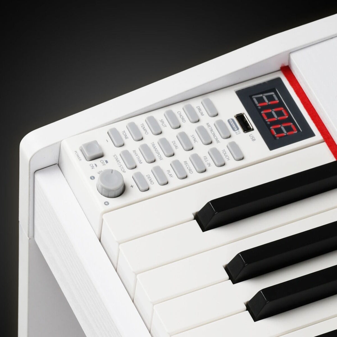 Suprimo SDP88 WH Piano Digitale 88 con Tastiere pesate, Bianco