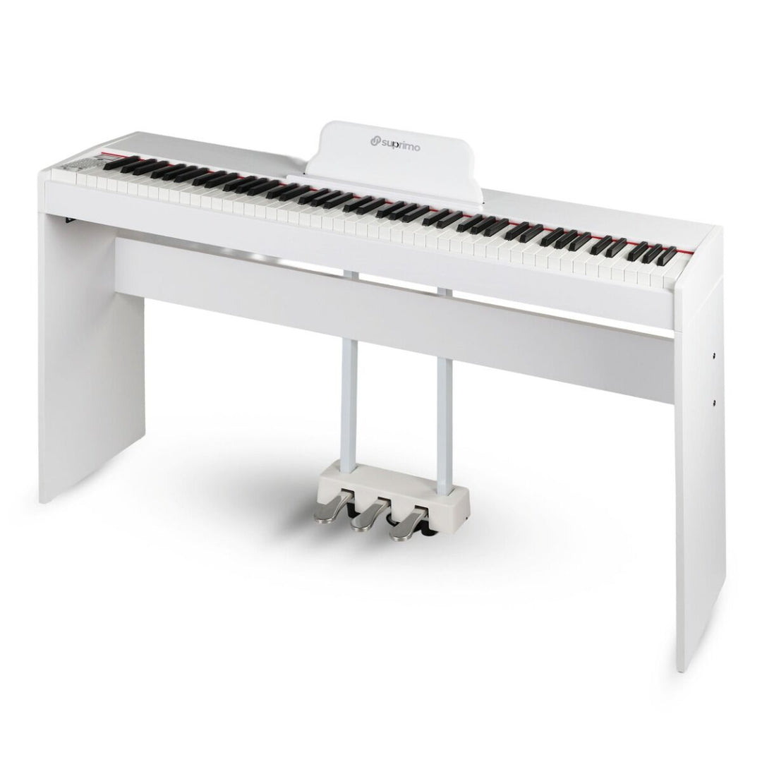 Suprimo SDP88 WH Piano Digitale 88 con Tastiere pesate, Bianco