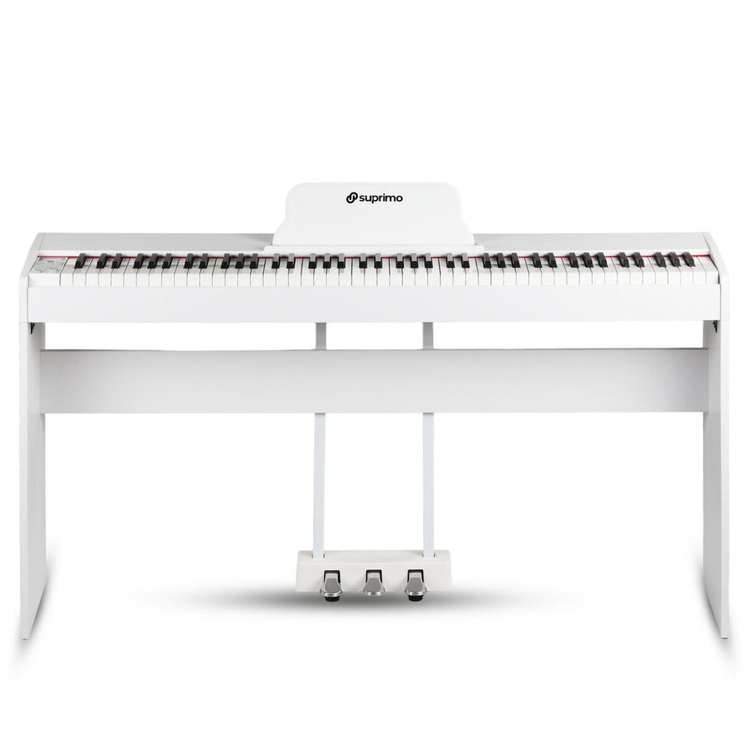 Suprimo SDP88 WH Piano Digitale 88 con Tastiere pesate, Bianco