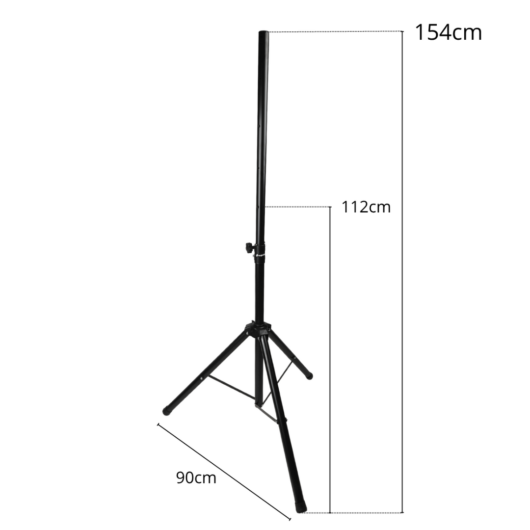 Supporto per altoparlante Tripod Nero con perno di sicurezza