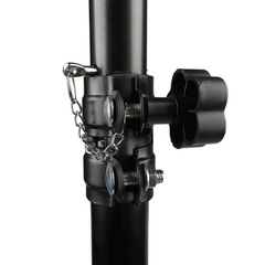 Supporto per altoparlante Tripod Nero con perno di sicurezza