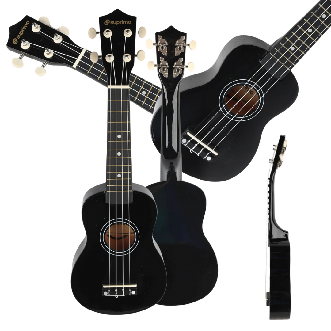 Ukulele soprano, nero