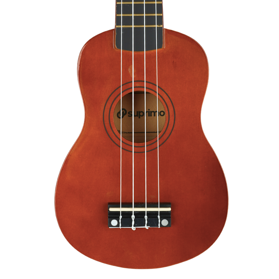 Ukulele soprano, legno scuro