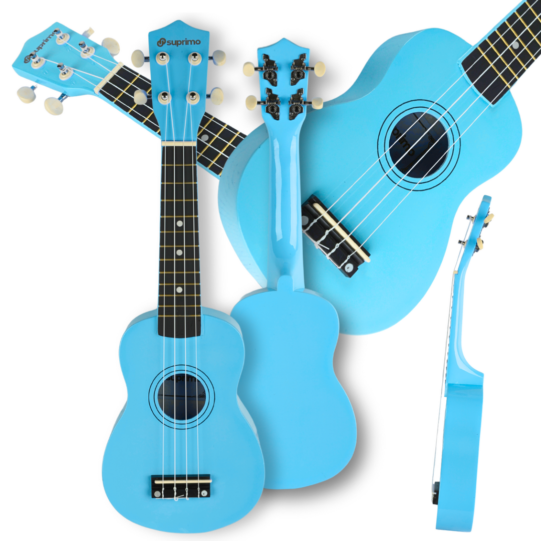 Ukulele soprano, blu