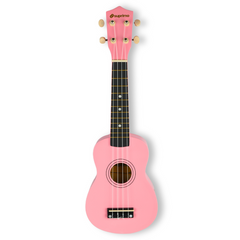 Set di ukulele con custodia, accordatore e accessori, Pink