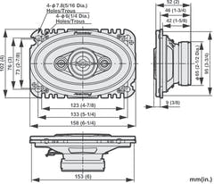 Pioneer TS-A4671F Altoparlante auto (210W, 4"x6")