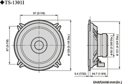 Pioneer TS-1301i Bilhøjttaler (13cm, 5,25")