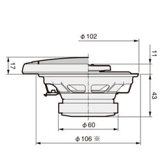 Pioneer TS-G1020F Altoparlanti Auto 2-vie (10cm, 4")