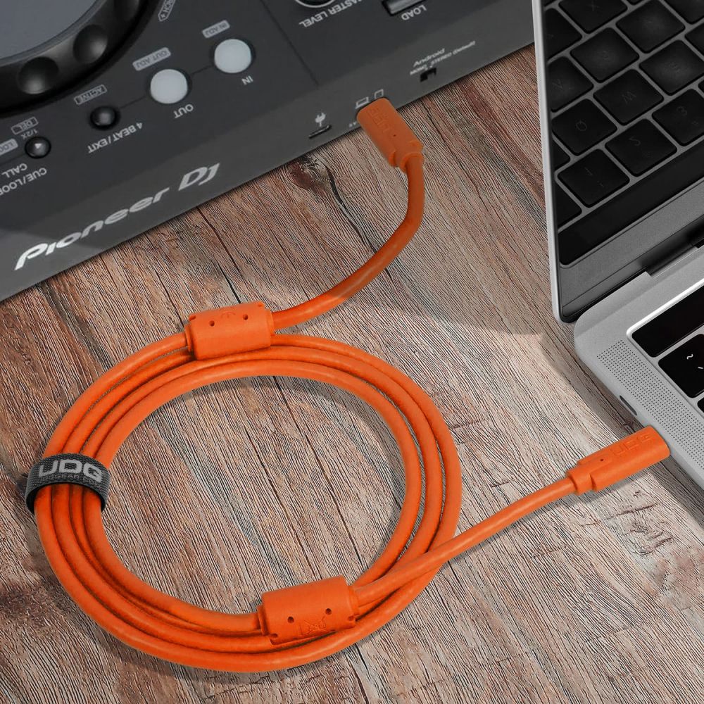 UDG Ultimate Cable USB 3.2 C-C Arancione Dritto 1,5m