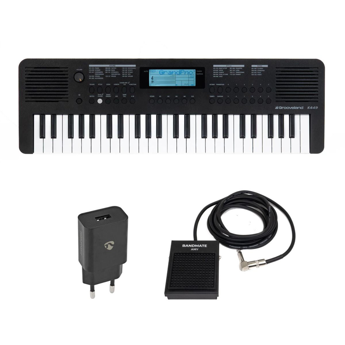 Grooveland E449 Keyboard startpakke