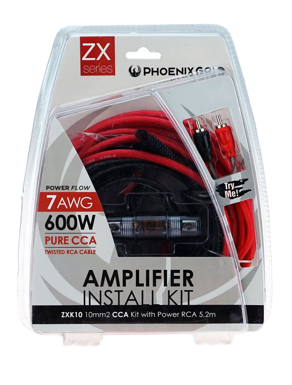Phoenix Gold Kit cavi amplificatore auto a 2 canali (10mm2)