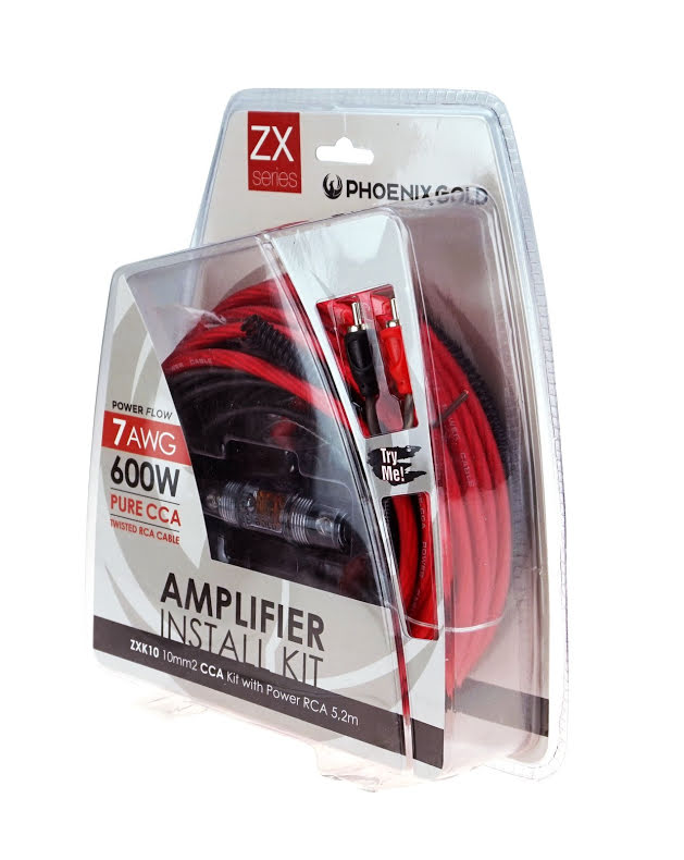 Phoenix Gold Kit cavi amplificatore auto a 2 canali (10mm2)