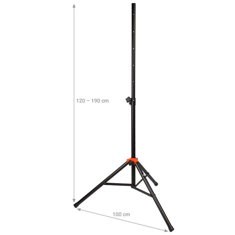 DELUXE Højttalerstativ 120-190 cm (60 kg)