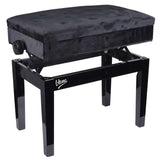 V-TONE Bench 2 WL Klaverbænk – Sort Velour med Opbevaring