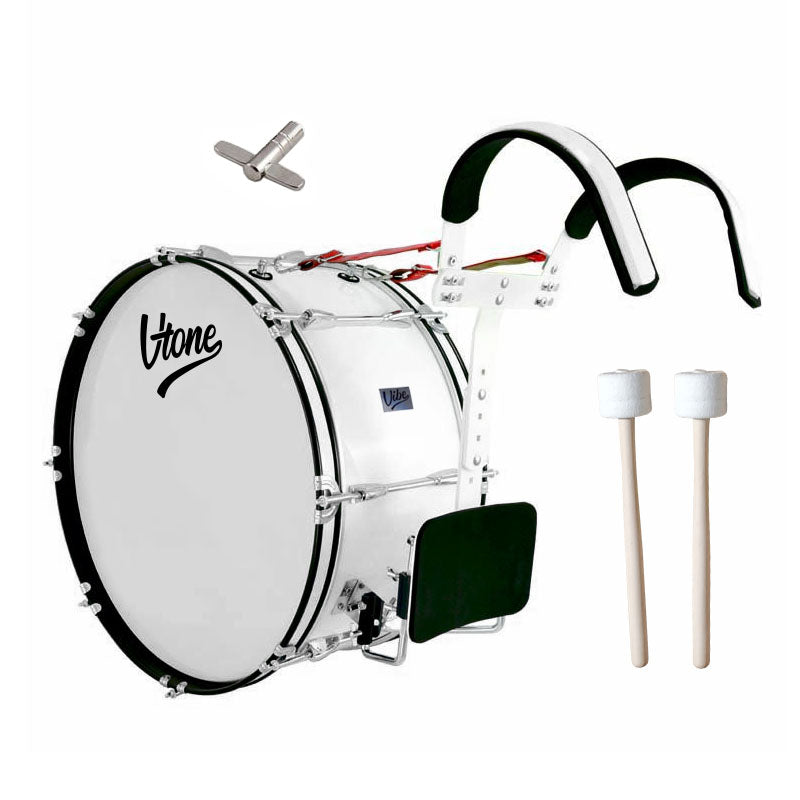 V-Tone MBD 22 Tamburo Basso da marcia 22" con tracolla di supporto e mazze