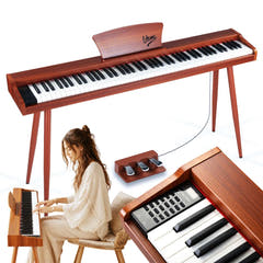 V-TONE BL-130 Pianoforte Elettrico (Legno scuro)