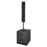 Impianto Karaoke con 2 Microfoni (Nero)