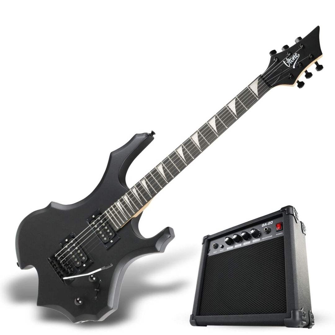 V-TONE EGS 39 MBK pacchetto chitarra elettrica 4/4, nero