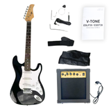 V-TONE ESST39 BK 4/4 elektrisk guitar