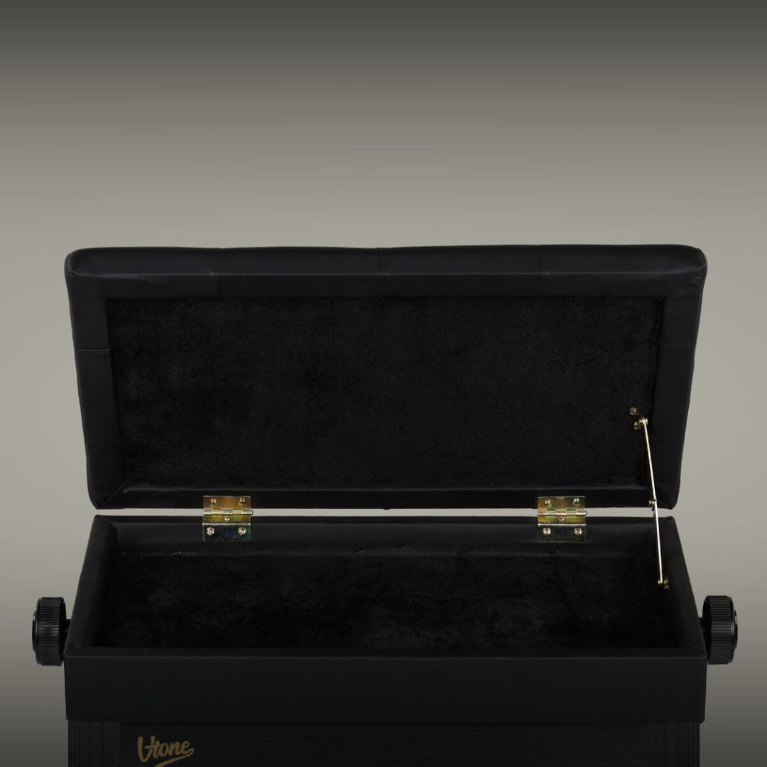 Panca per pianoforte V-TONE PB2 BK – Regolabile 49–57 cm