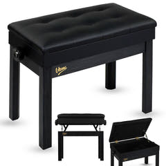 Panca per pianoforte V-TONE PB2 BK – Regolabile 49–57 cm