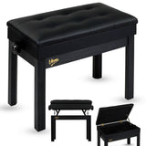 Panca per pianoforte V-TONE PB2 BK – Regolabile 49–57 cm