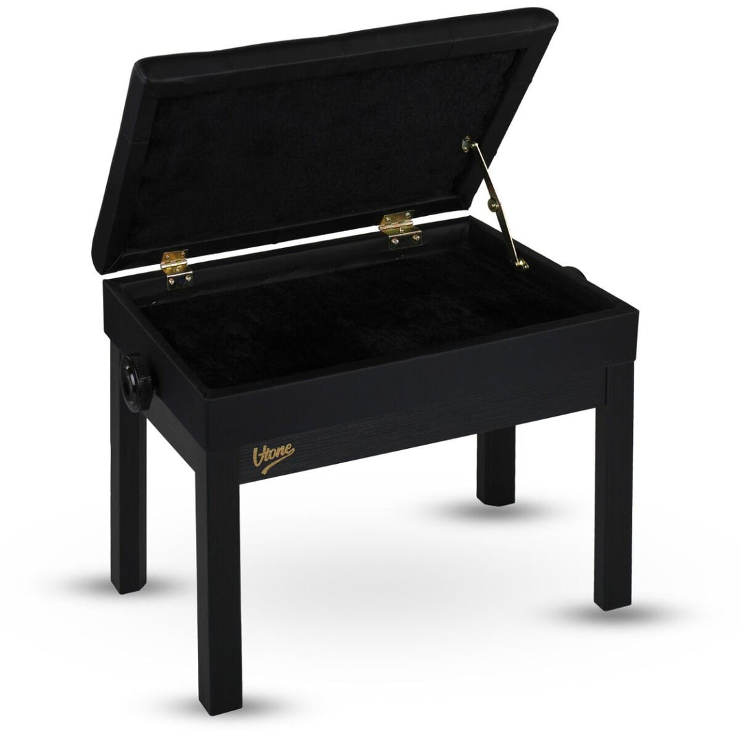 Panca per pianoforte V-TONE PB2 BK – Regolabile 49–57 cm
