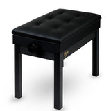 Panca per pianoforte V-TONE PB2 BK – Regolabile 49–57 cm