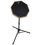 V-TONE PDS1 BK Øvepad 12" – Practice Drum Pad Sæt med Stativ, Sticks og Taske