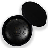 Tongue Drum 8" Sort inkl. Tilbehør (11 Toner)