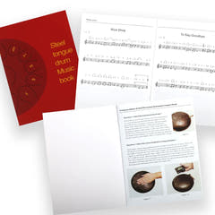 Tongue Drum 8" Nero incl. accessori (11 toni)