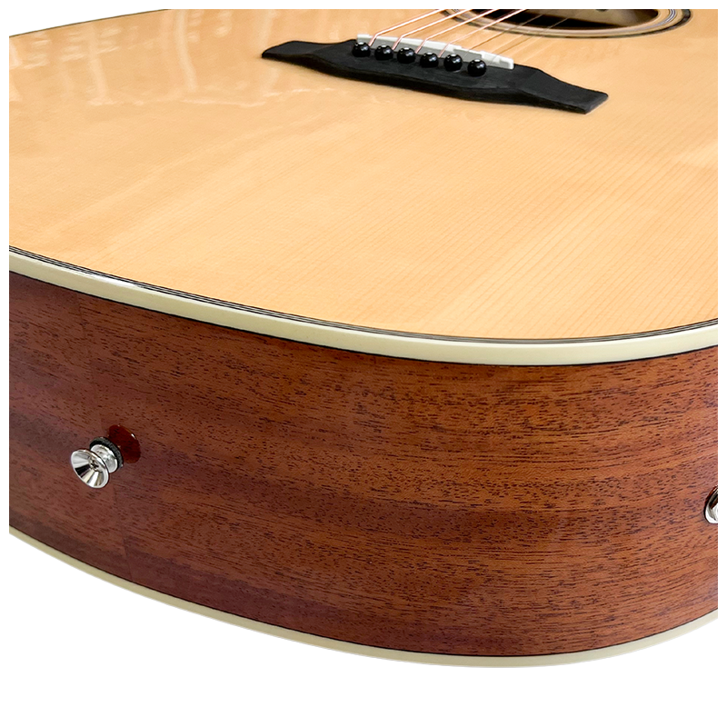 V-TONE VEAG1 CE NT Elektroakustisk Guitar 4/4 Dreadnought Cutaway – Natur
