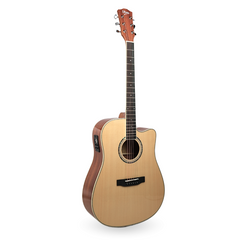 V-TONE VEAG1 CE NT Chitarre elettroacustica 4/4 Dreadnought Cutaway – Naturale
