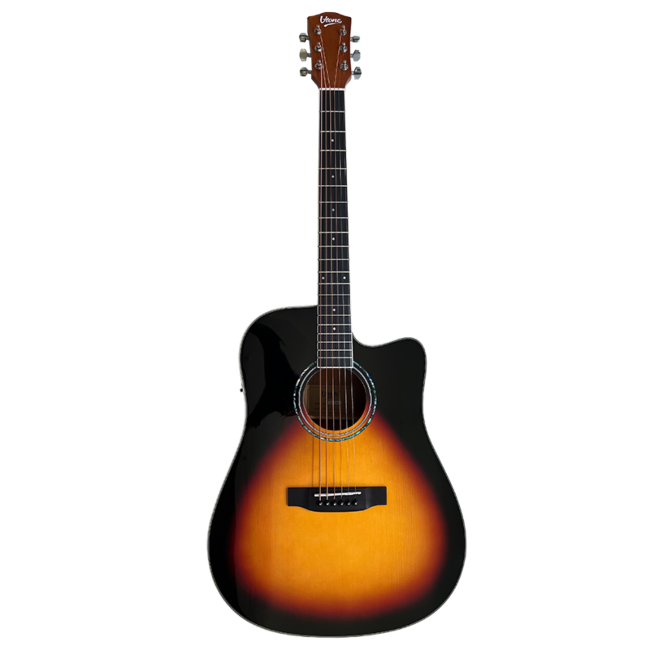 V-TONE VEAG1 CE VS elektro-akustisk guitar 4/4 dreadnought cutaway sunburst