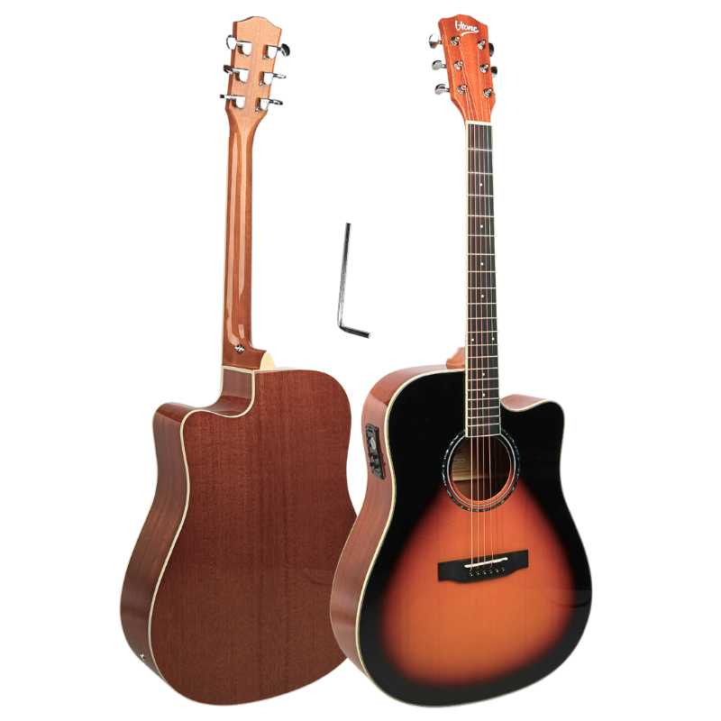 V-TONE VEAG1 CE VS elektro-akustisk guitar 4/4 dreadnought cutaway sunburst