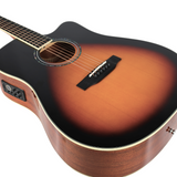 V-TONE VEAG1 CE VS elektro-akustisk guitar 4/4 dreadnought cutaway sunburst