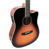 V-TONE VEAG1 CE VS elektro-akustisk guitar 4/4 dreadnought cutaway sunburst