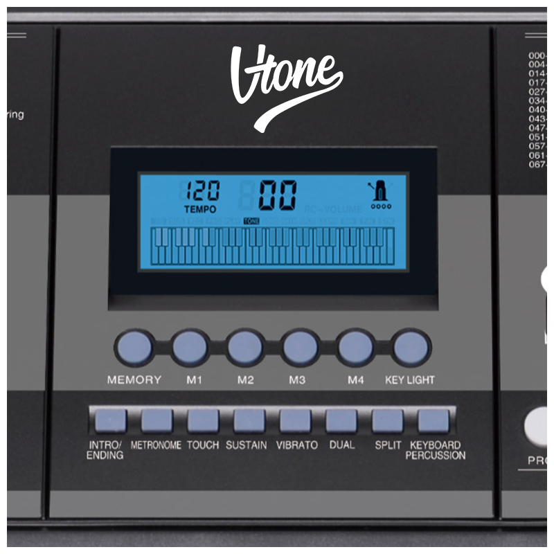 V-TONE VK-500 61L Tastiere – 61 tasti con funzione di apprendimento LED per bambini e principianti