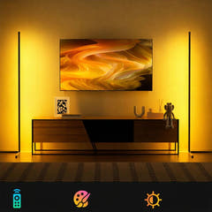 LIGHT4ME Lampada da pavimento angolare a stelo 1