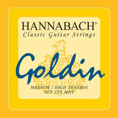 Corde Hannabach per chitarra classica Series 725 tensione Medium/High Goldin - set di 3 corde acute (7258MHTC)