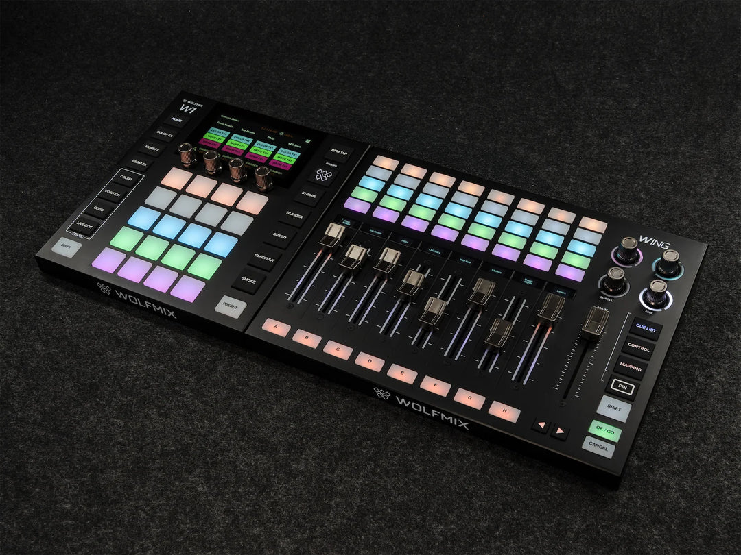 Wolfmix WING – Console per illuminazione DMX professionale e ampliamento W1