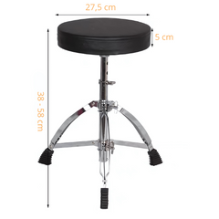 Sgabello per batteria per bambini 38-58 cm. 50 kg.
