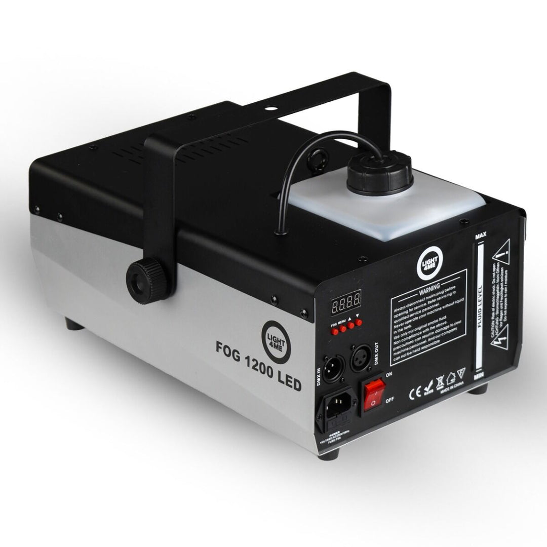 Light4Me Fog 1200 LED V2 Macchina del Fumo 1200W con RGBW LED e DMX